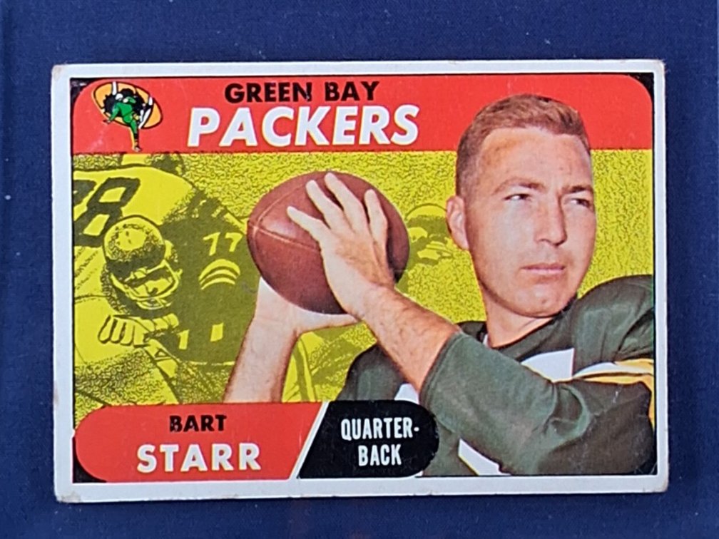 1968 Topps #1 Bart Starr - Green Bay Packers Alabama Crimson Tide