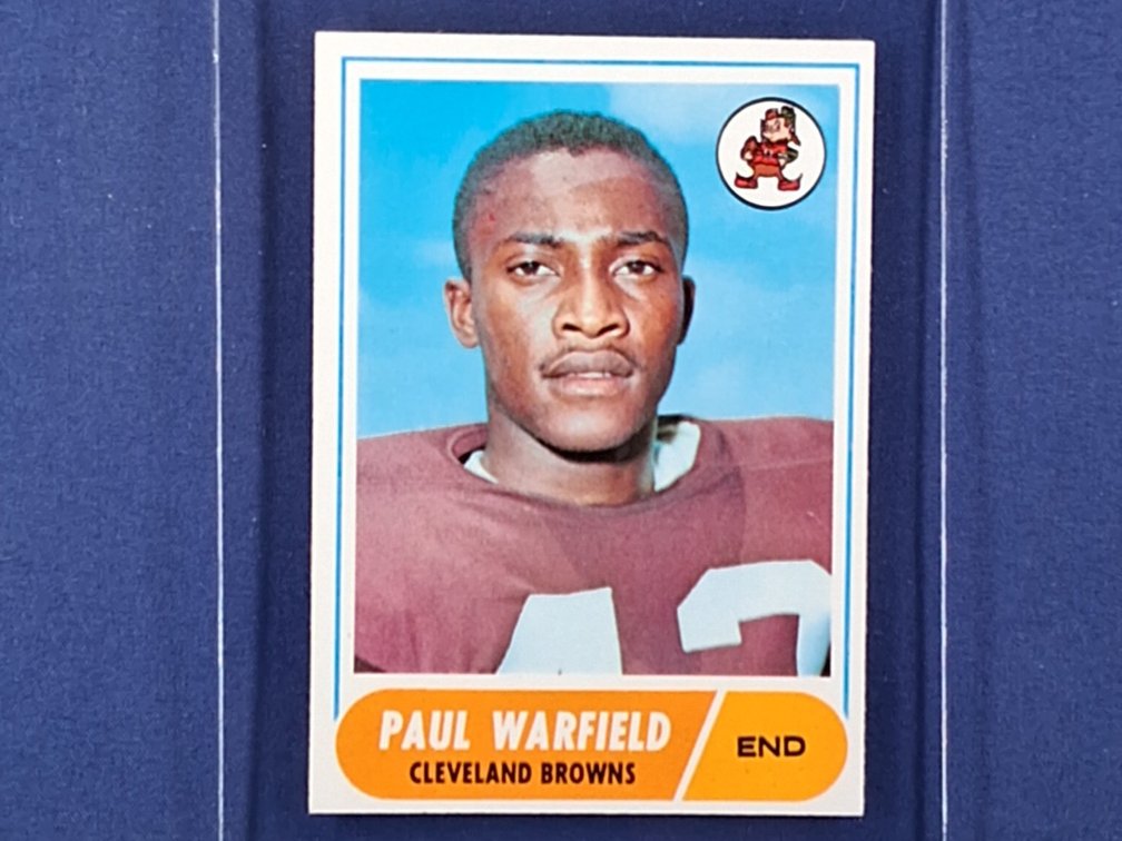 1968 Topps #49 Paul Warfield - Cleveland Browns Miami Dolphins Ohio State Buckeyes