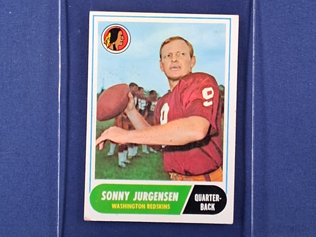 1968 Topps #88 Sonny Jurgensen - Washington Redskins Duke Blue Devils