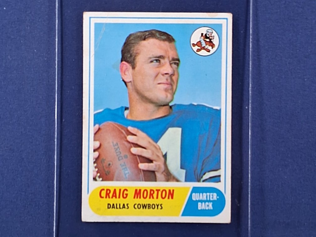 1968 Topps HIGH #155 Craig Morton ROOKIE CARD - Dallas Cowboys Denver Broncos Cal Bears