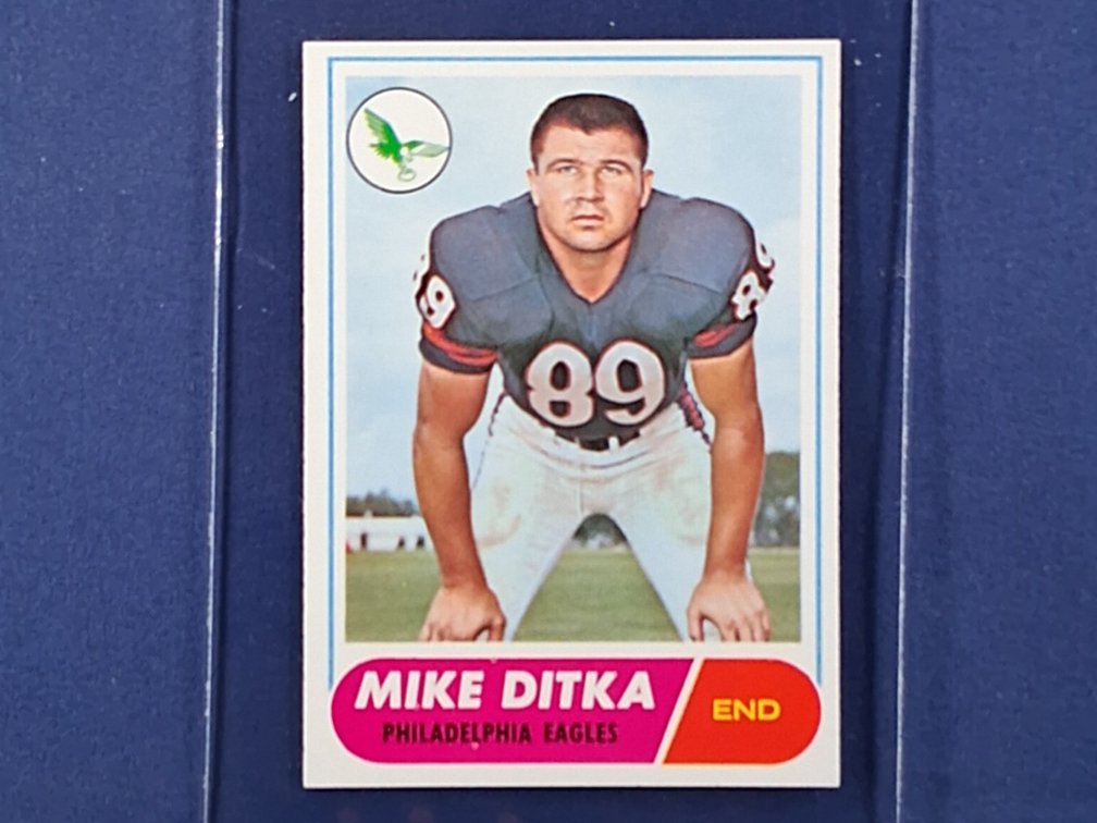1968 Topps HIGH #162 Mike Ditka ( Last card ! ) - Chicago Bears Philadelphia Eagles Pitt Panthers