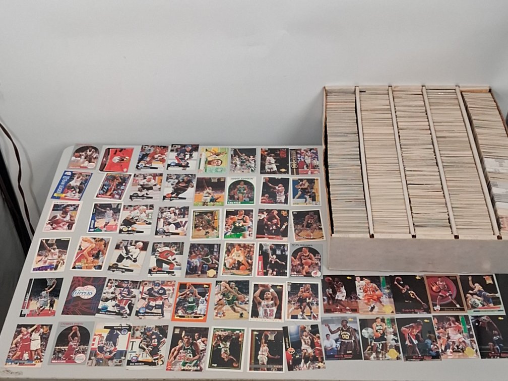 monster box of Basketball and Hockey cards