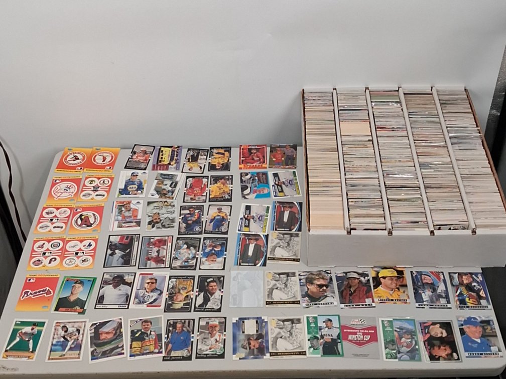 monster box of Baseball, NASCAR, Football