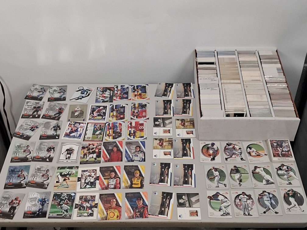 monster box of Baseball, NASCAR and Football