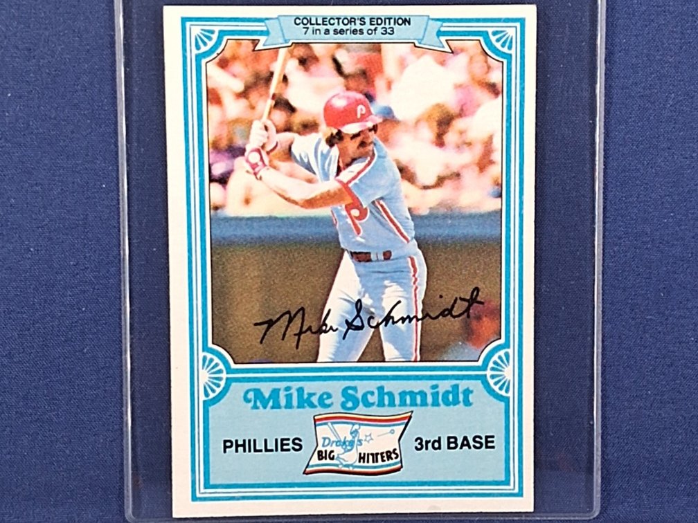 1981 Drake's Big Hitters #7 Mike Schmidt HOF