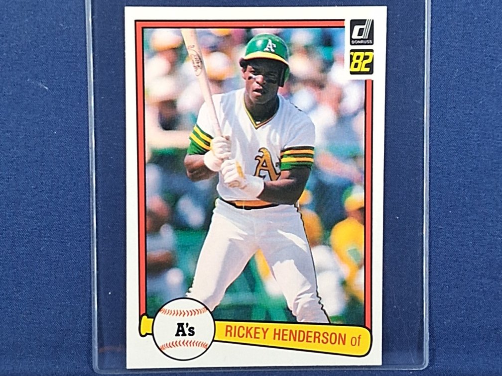 1982 Donruss #113 Rickey Henderson HOF