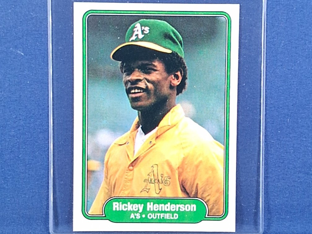 1982 Fleer #92 Rickey Henderson HOF