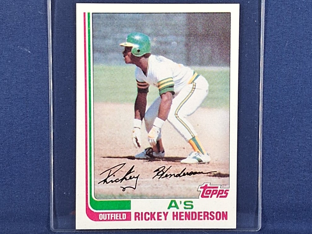 1982 Topps #610 Rickey Henderson HOF