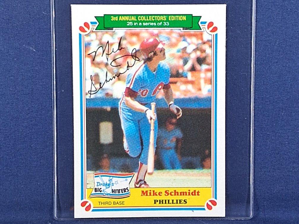 1983 Drake's Big Hitters #25 Mike Schmidt HOF