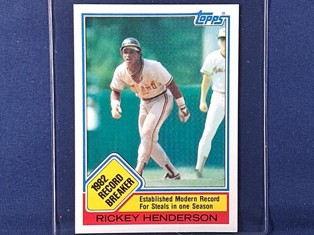 1983 Topps #2 Rickey Henderson HOF
