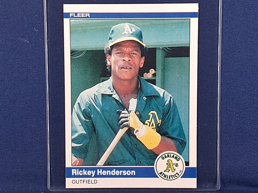 1984 Fleer #447 Rickey Henderson HOF