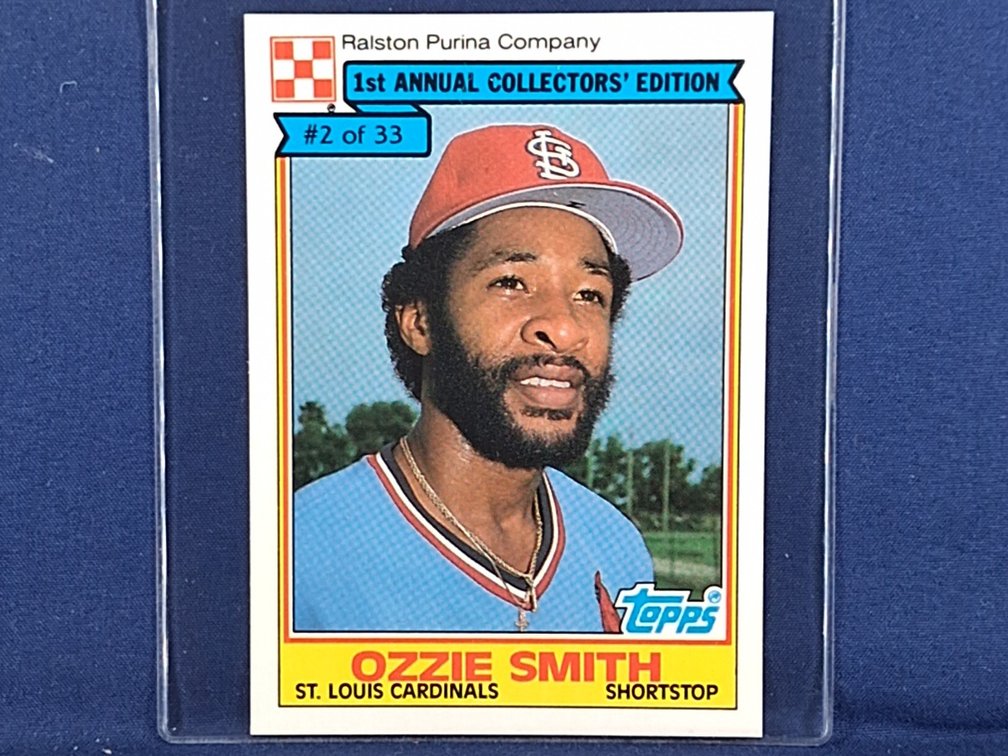 1984 Ralston Purina #2 Ozzie Smith HOF