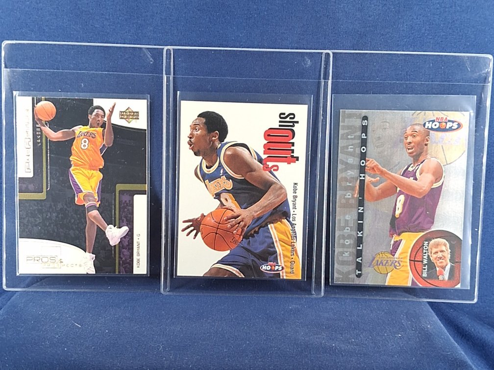 3 Kolbe Bryant Cards HOF