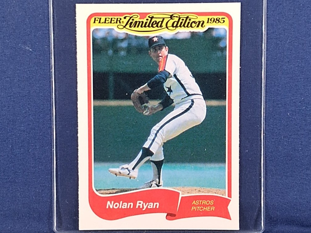 1985 Fleer Lim. Ed. #30 of 44 Nolan Ryan HOF