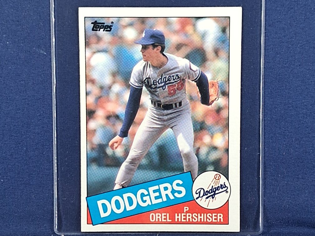 Three 1985 Topps #493 Orel Hershiser Rookies
