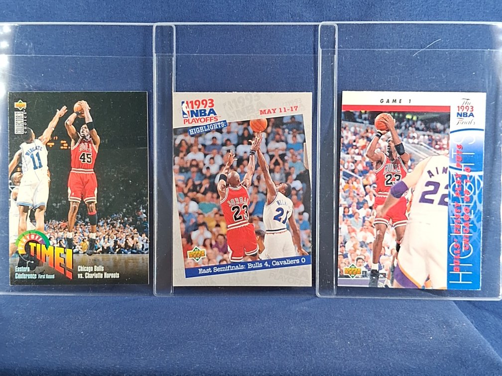 3 Michael Jordan Cards HOF