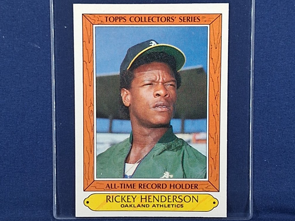 1985 Topps Collector's Series Rickey Henderson HOF