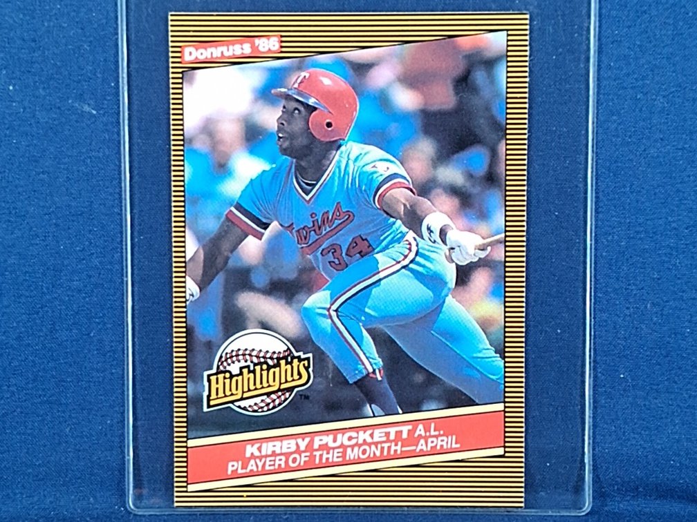 1986 Donruss Highlights #7 Kirby Puckett HOF