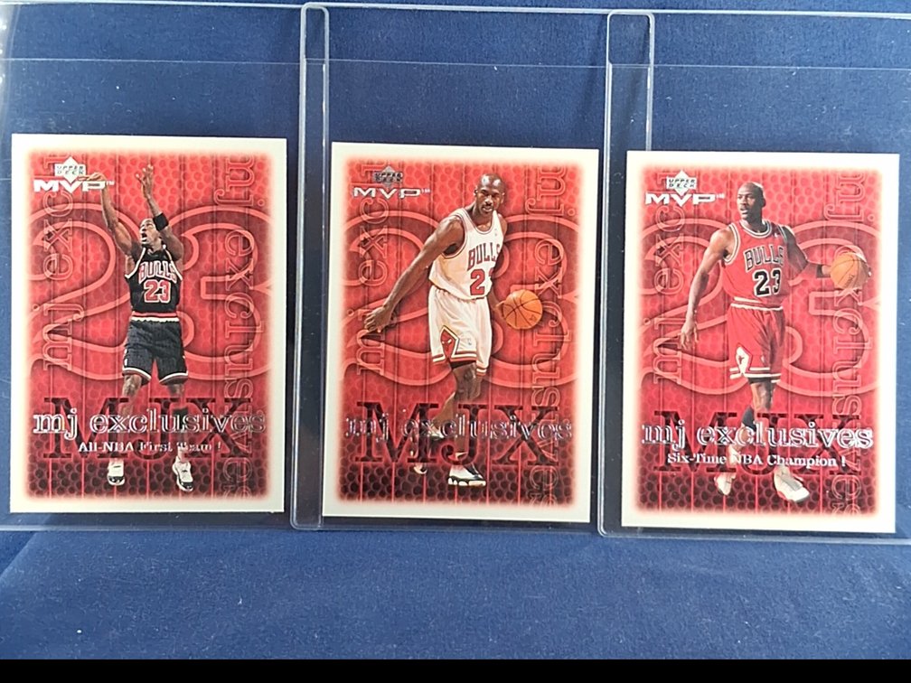 3 Michael Jordan Cards HOF