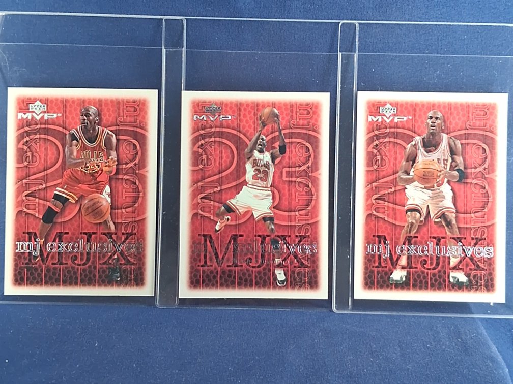 3 Michael Jordan Cards HOF