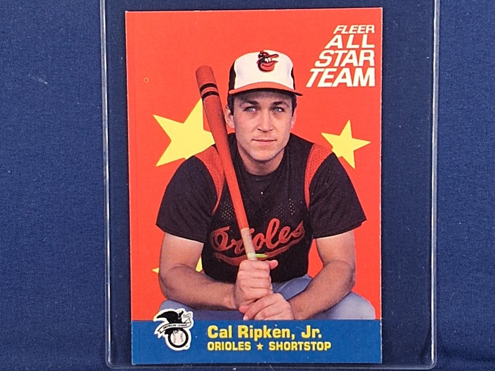 1986 Fleer All-Star Team #5 of 12 Cal Ripken Jr.