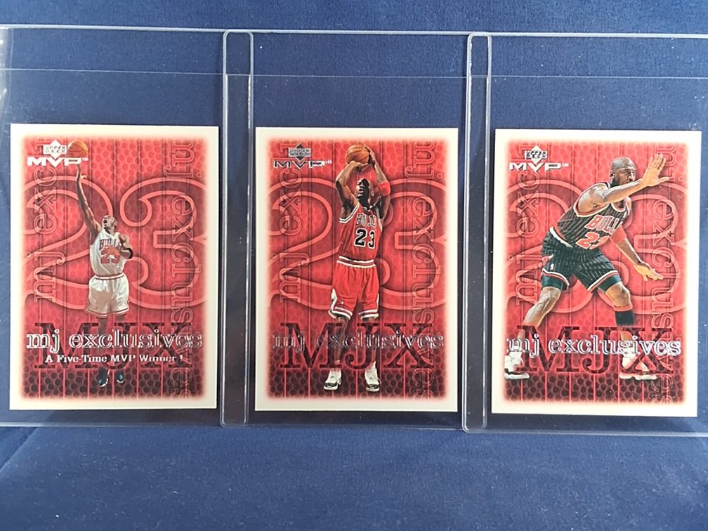 3 Michael Jordan Cards HOF