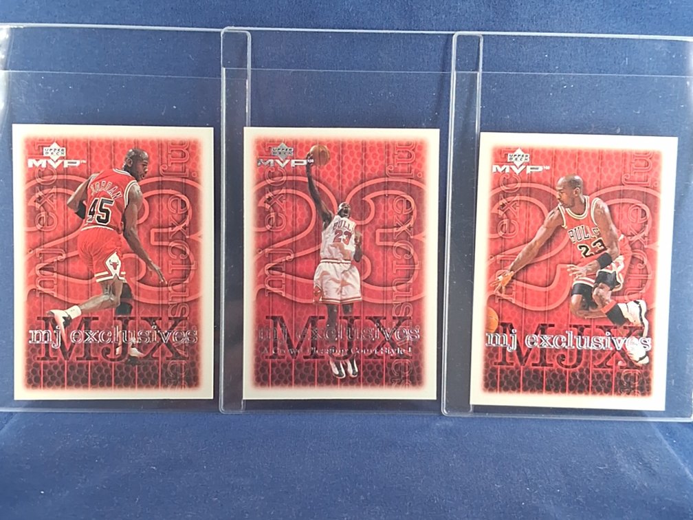 3 Michael Jordan Cards HOF