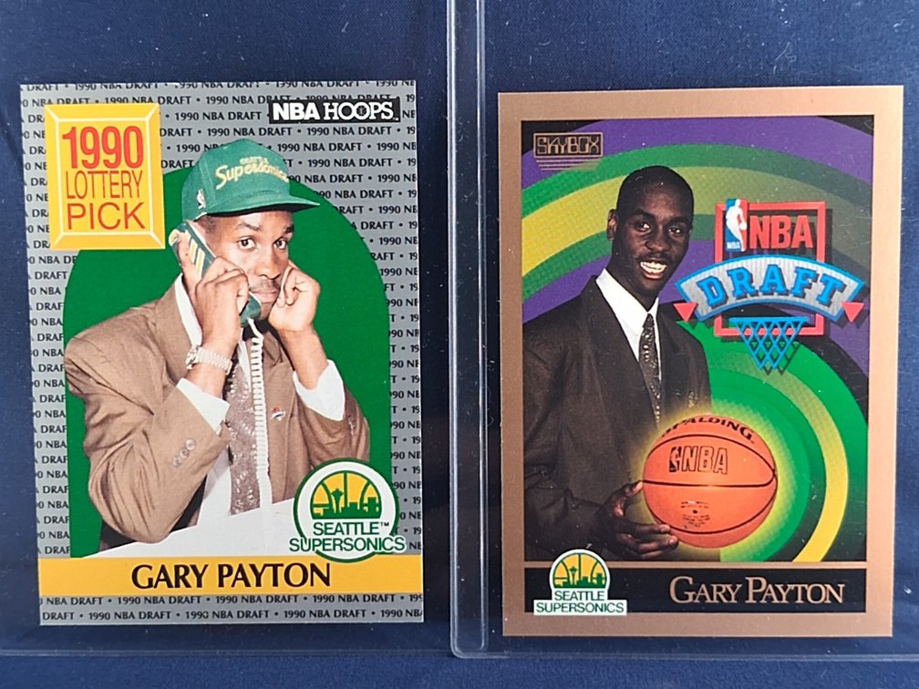 4 Gary Payton Rookie Cards HOF