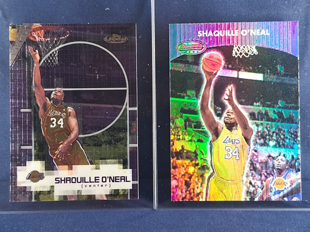 2 Shaquille O'Neal Cards HOF