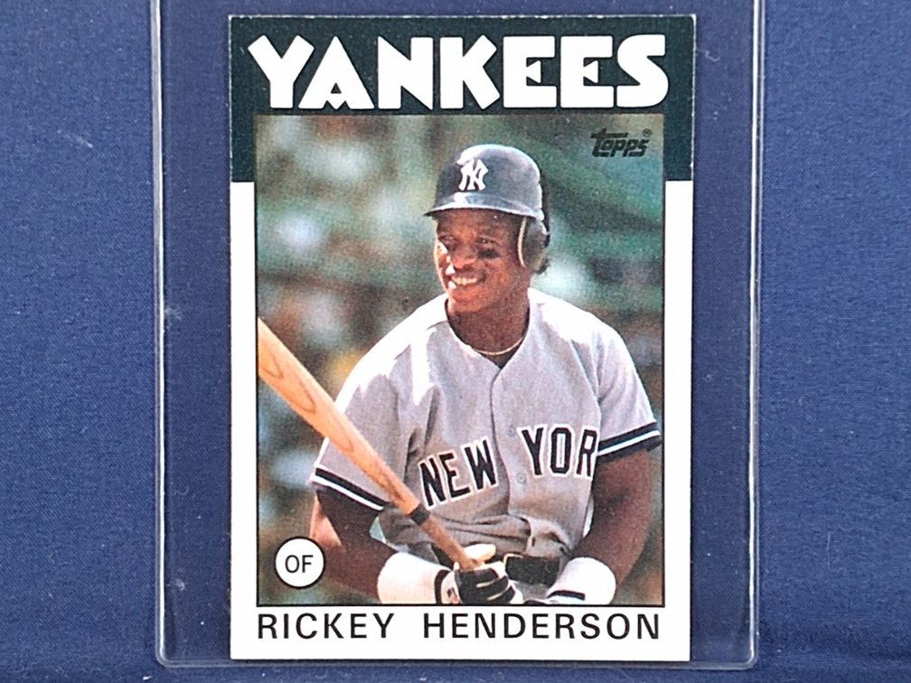 1986 Topps #500 Rickey Henderson HOF