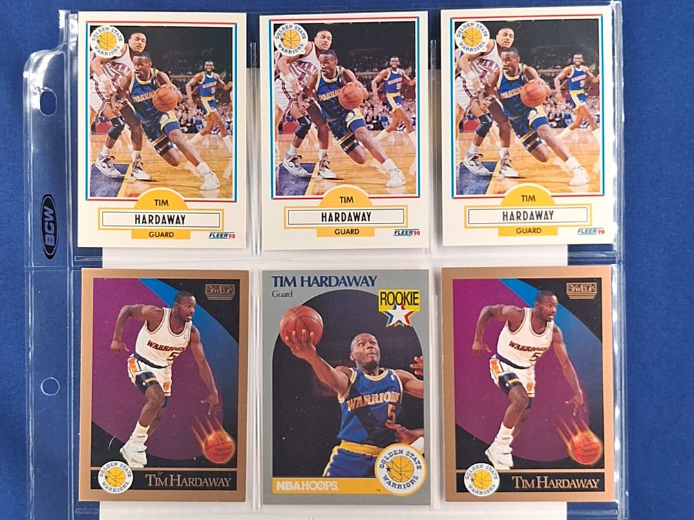 6 Tim Hardaway Rookie Cards HOF