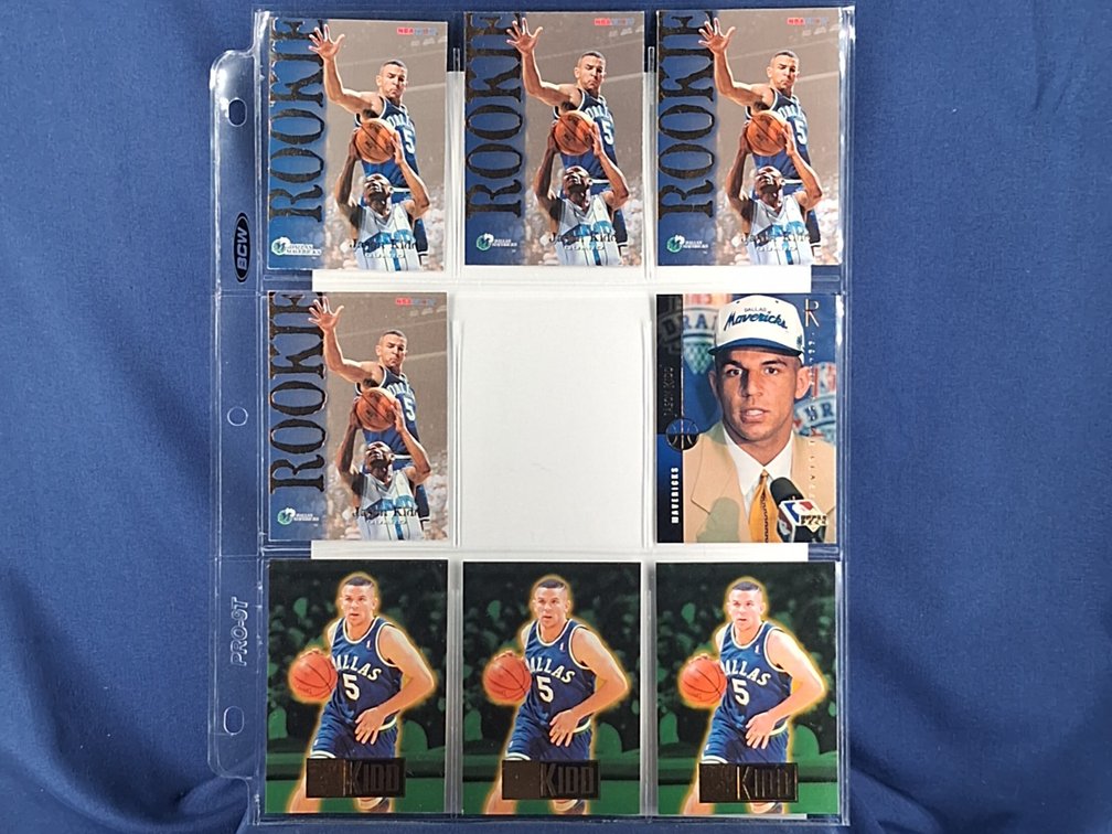 8 Jason Kidd Rookie Cards HOF