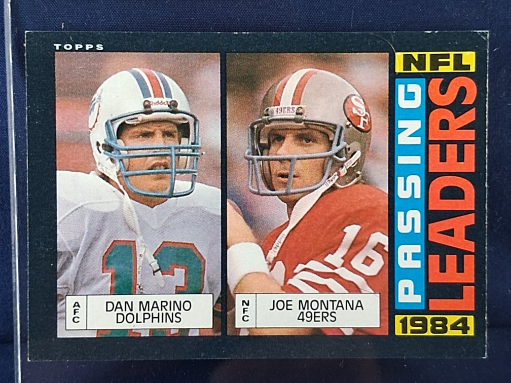 1985 Topps #192 Danmarino/Joe Montana HOF