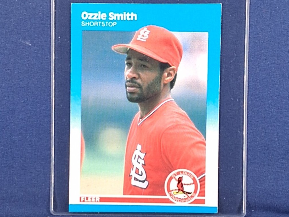 1987 Fleer Glossy #308 Ozzie Smith HOF