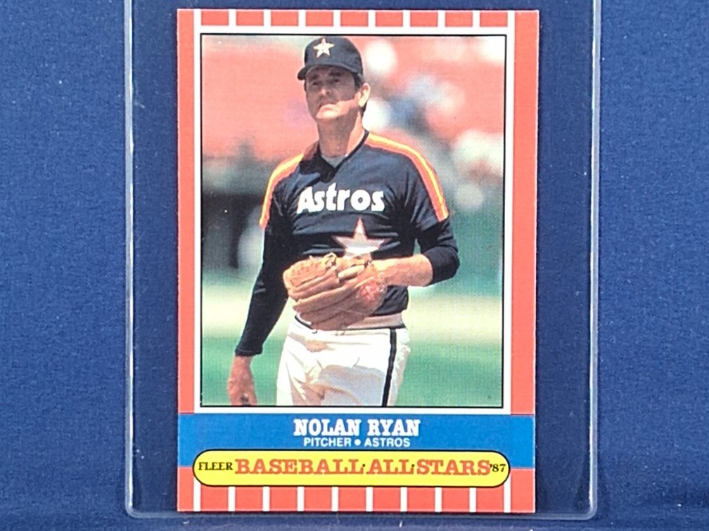 1987 Fleer All-Stars #38 of 44 Nolan Ryan HOF
