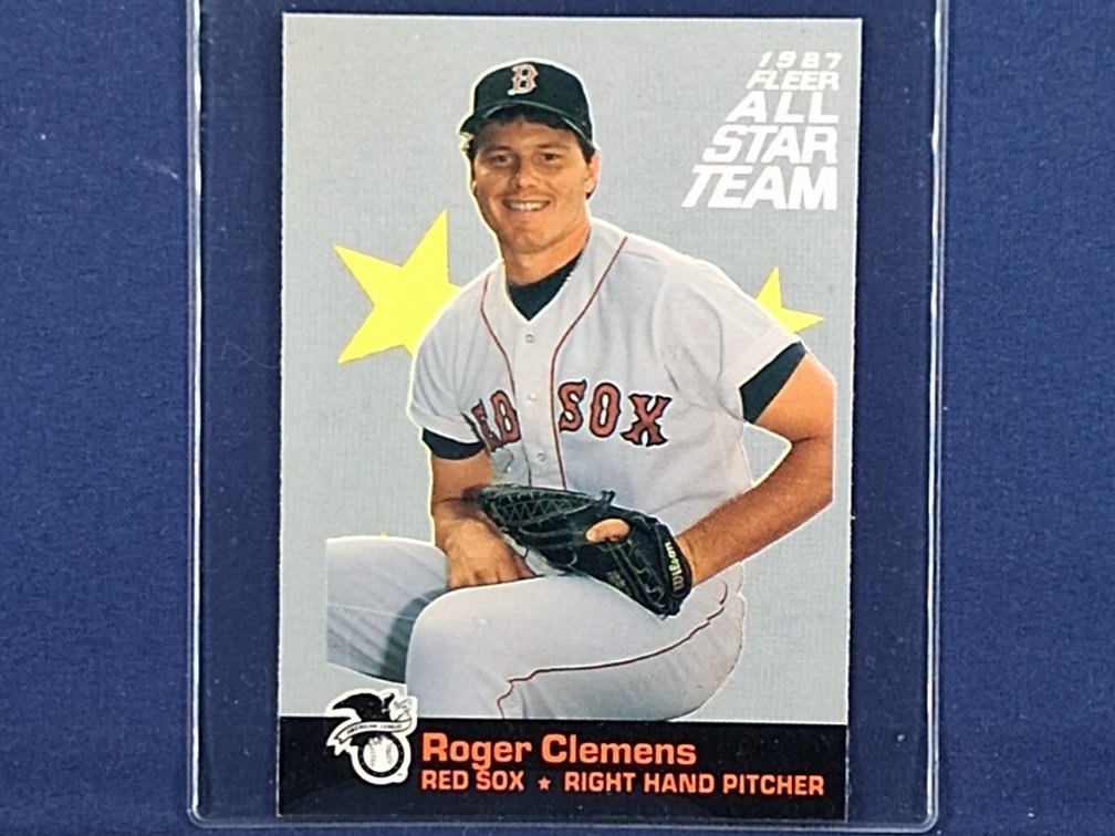1987 Fleer All-Star Team #11 of 12 Roger Clemens