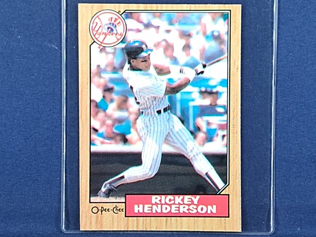 1987 OPC #7 Rickey Henderson HOF