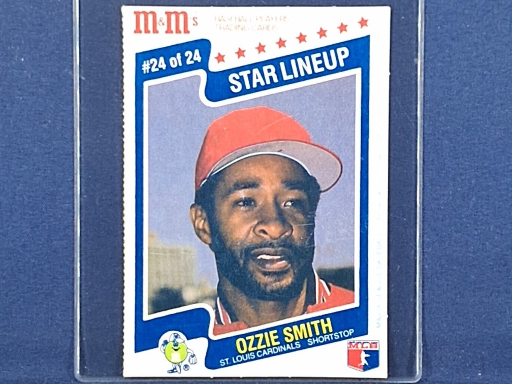 1987 M&M's NNO #24 of 24 Ozzie Smith HOF