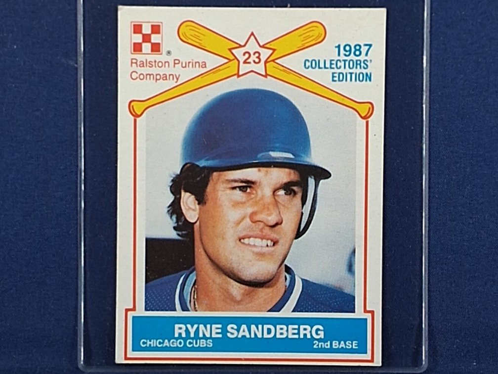 1987 Ralston Purina #15 of 15 Ryne Sandberg HOF