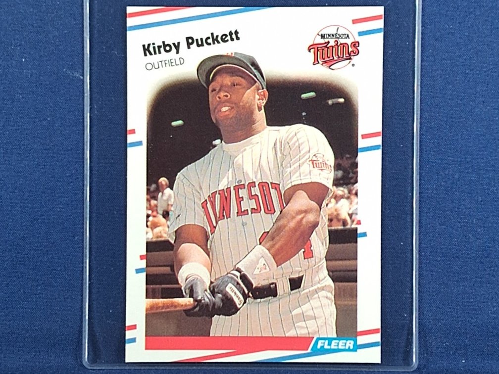 1988 Fleer Glossy #19 Kirby Puckett HOF