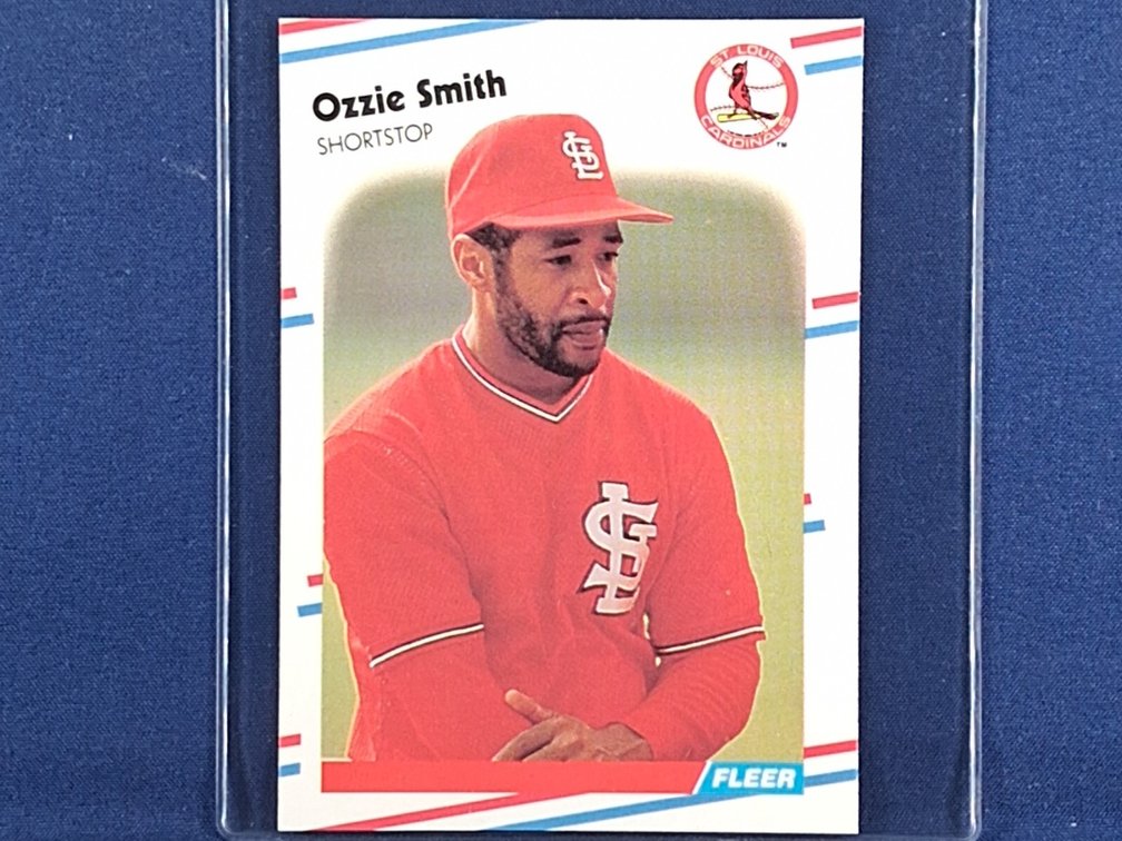 1988 Fleer Glossy #47 Ozzie Smith HOF