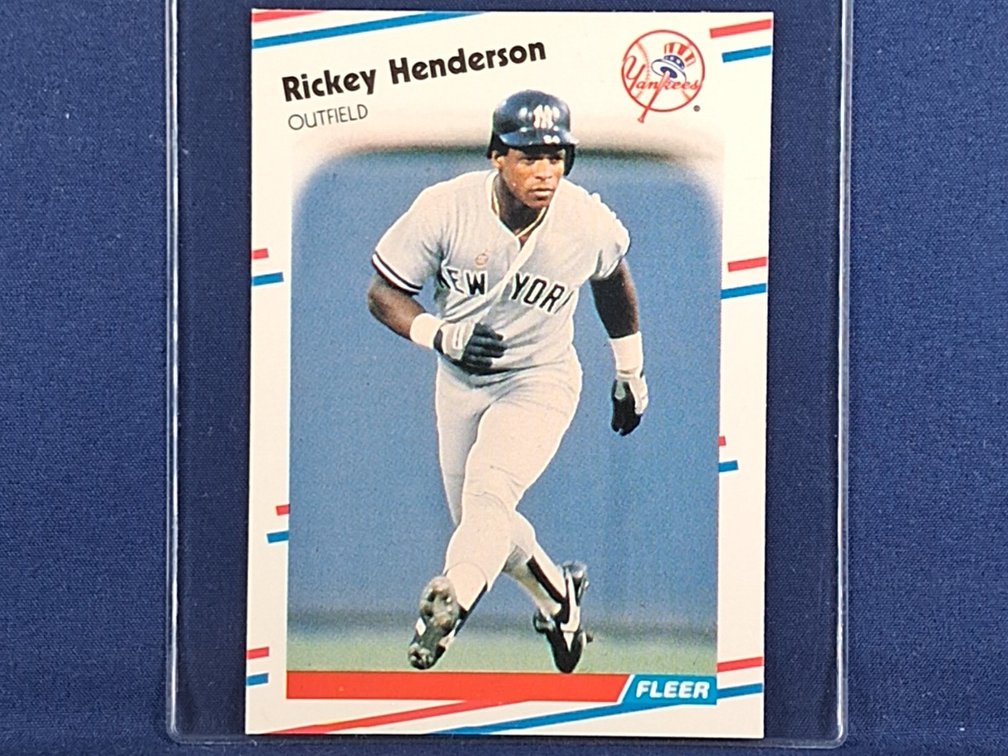 1988 Fleer Glossy #209 Rickey Henderson HOF
