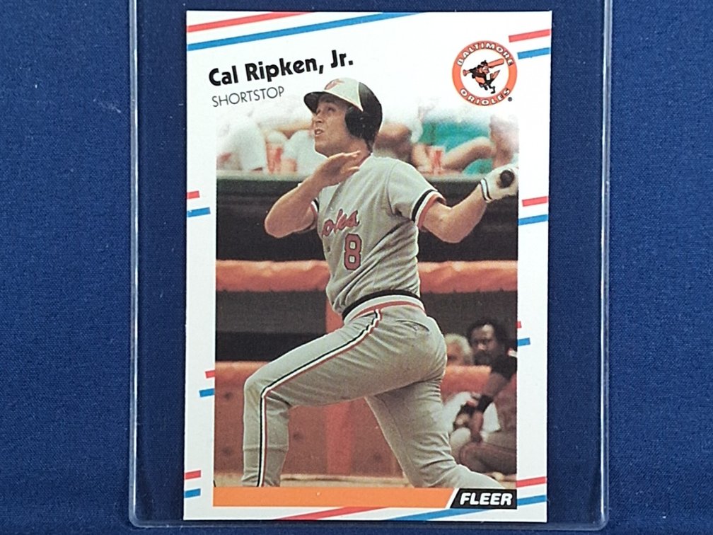 1988 Fleer Glossy #570 Cal Ripken Jr. HOF