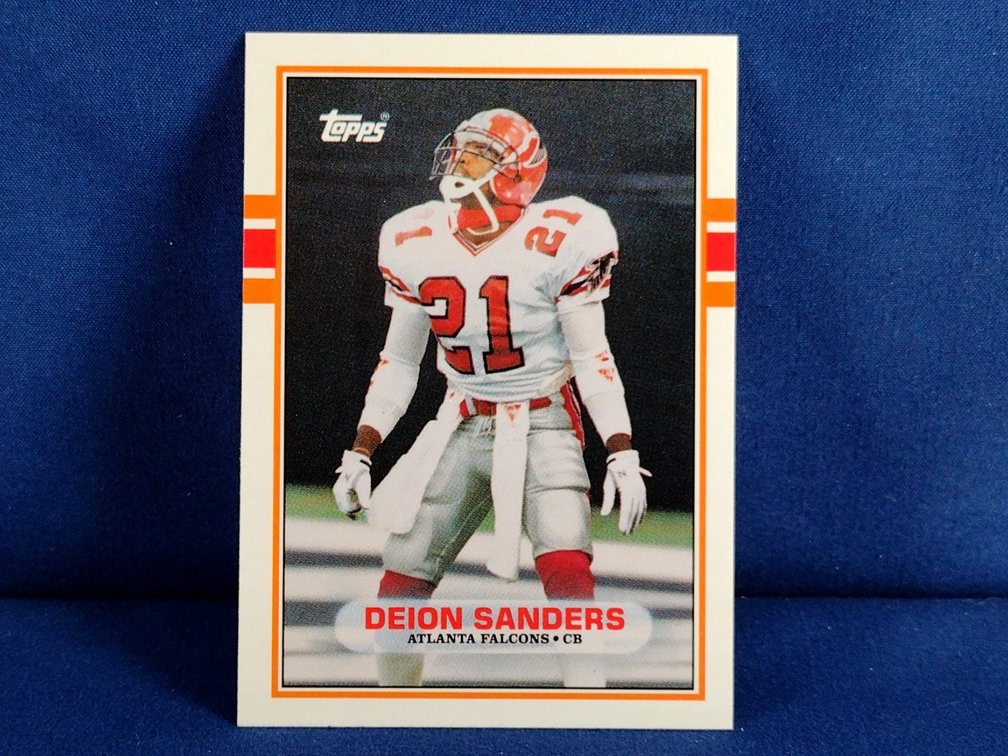 1989 Topps Traded #30T Dieon Sanders Rookie HOF