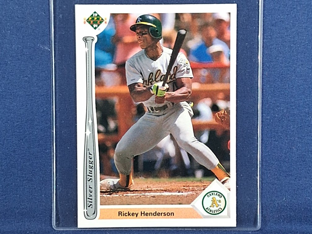 1991 UD Silver Slugger #SS3 Rickey Henderson HOF