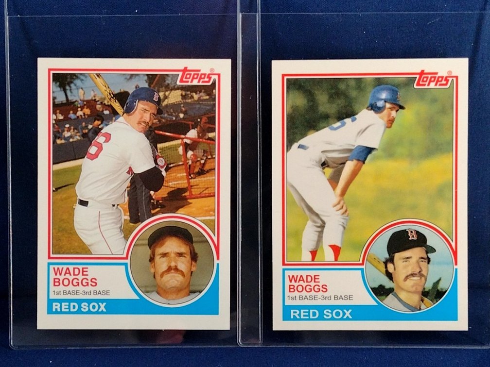 2 Wade Boggs cards HOF
