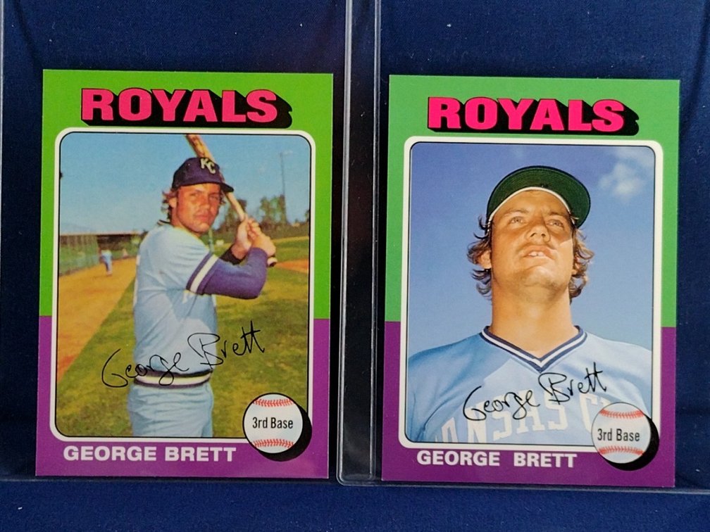 2 George Brett cards HOF