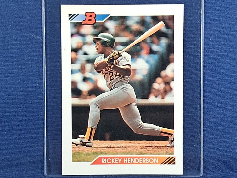 1992 Bowman #166 Rickey Henderson HOF