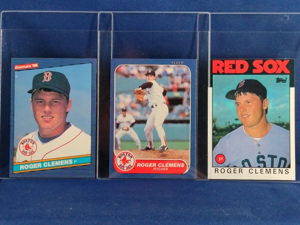 3 Roger Clemens cards