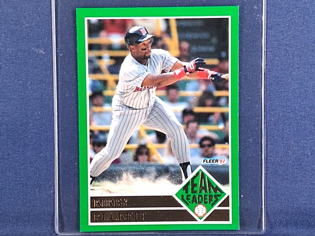 1992 Fleer Team Leaders #5 of 20 Kirby Puckett HOF